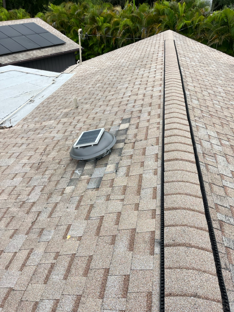 Install 3 solar solar fans photo 3