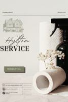 the hylton cleaning service's logo